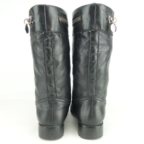 COACH Women Vinni Riding Boots 10" Size 6 B Leather A7567 - Picture 4 of 10